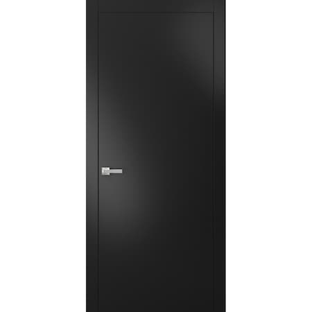 Sartodoors French Interior Door, 24" x 80", Black PLANUM10ID-BLK-24